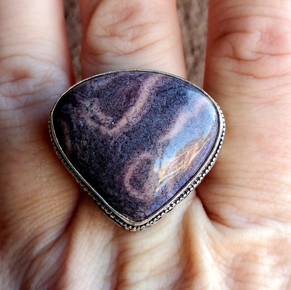 New Mookaite Jasper 925 Silver Ring. - Picture 2 of 16